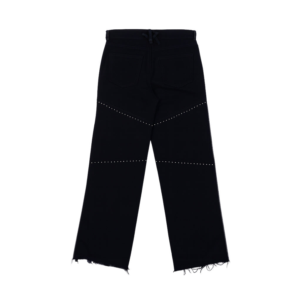 Noir Denim Zip Pant