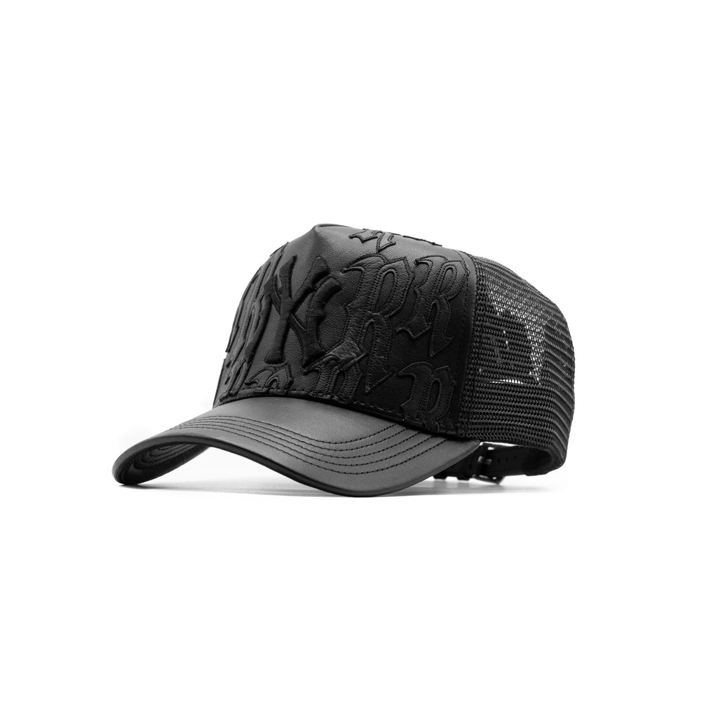 NY Genuine Leather Trucker Hat