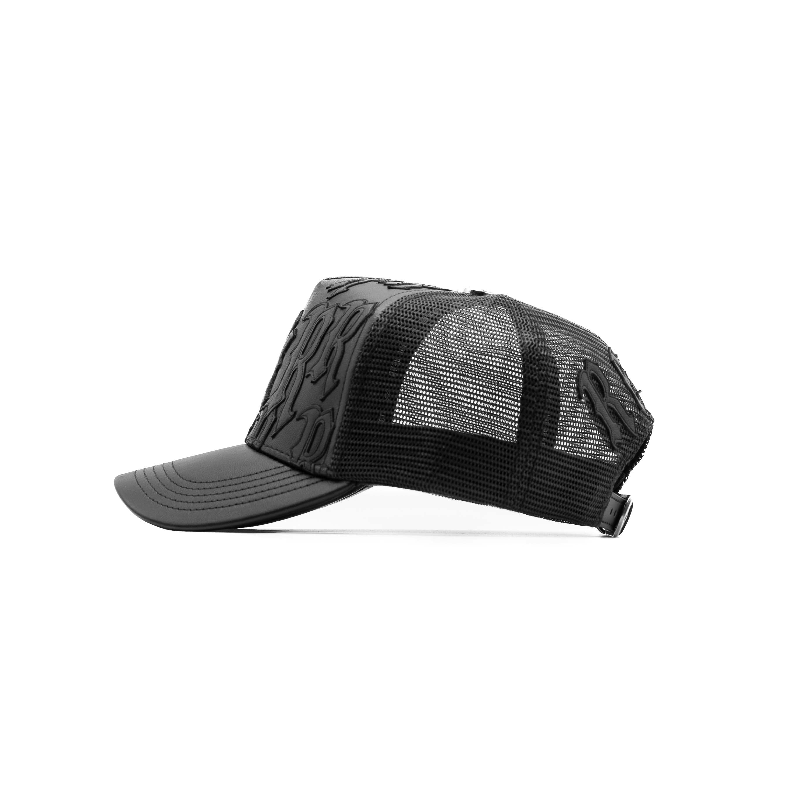 NY Genuine Leather Trucker Hat