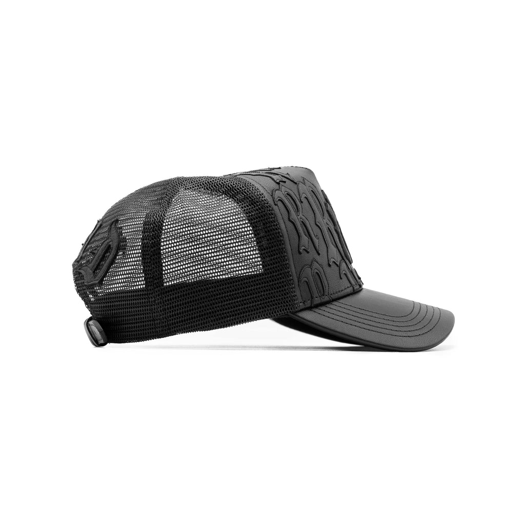 NY Genuine Leather Trucker Hat