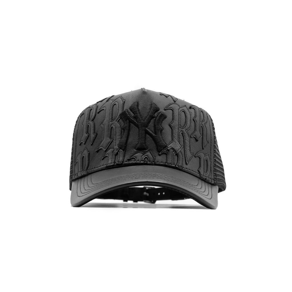 NY Genuine Leather Trucker Hat