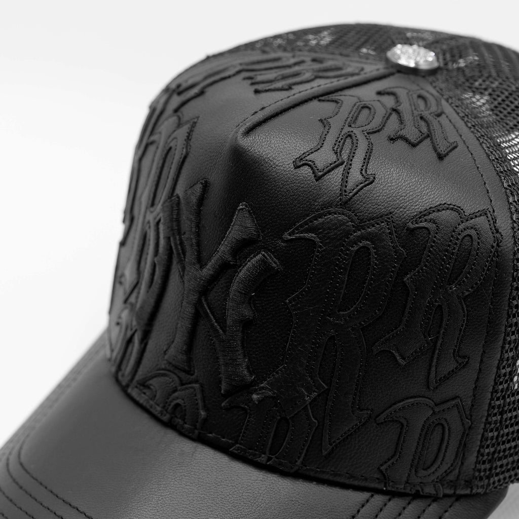 NY Genuine Leather Trucker Hat