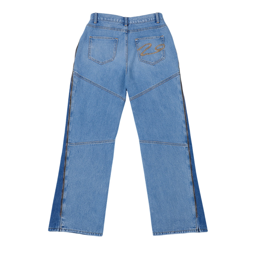 True Blue Denim Zip Pant