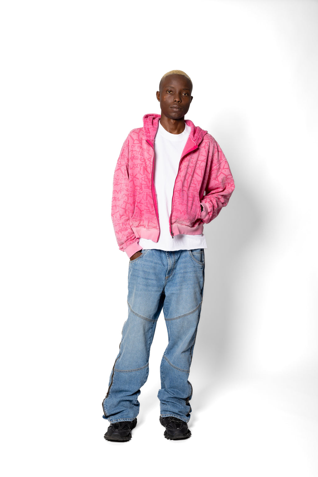 Super Cropped Pink Hoodie