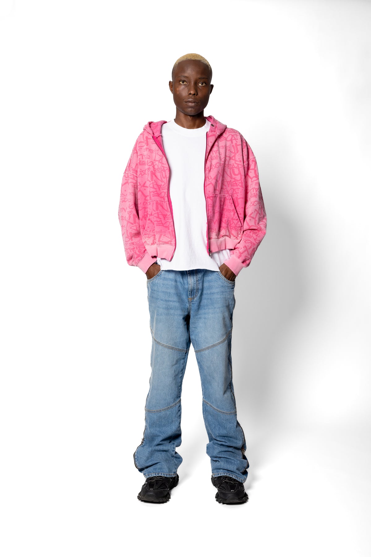 Super Cropped Pink Hoodie
