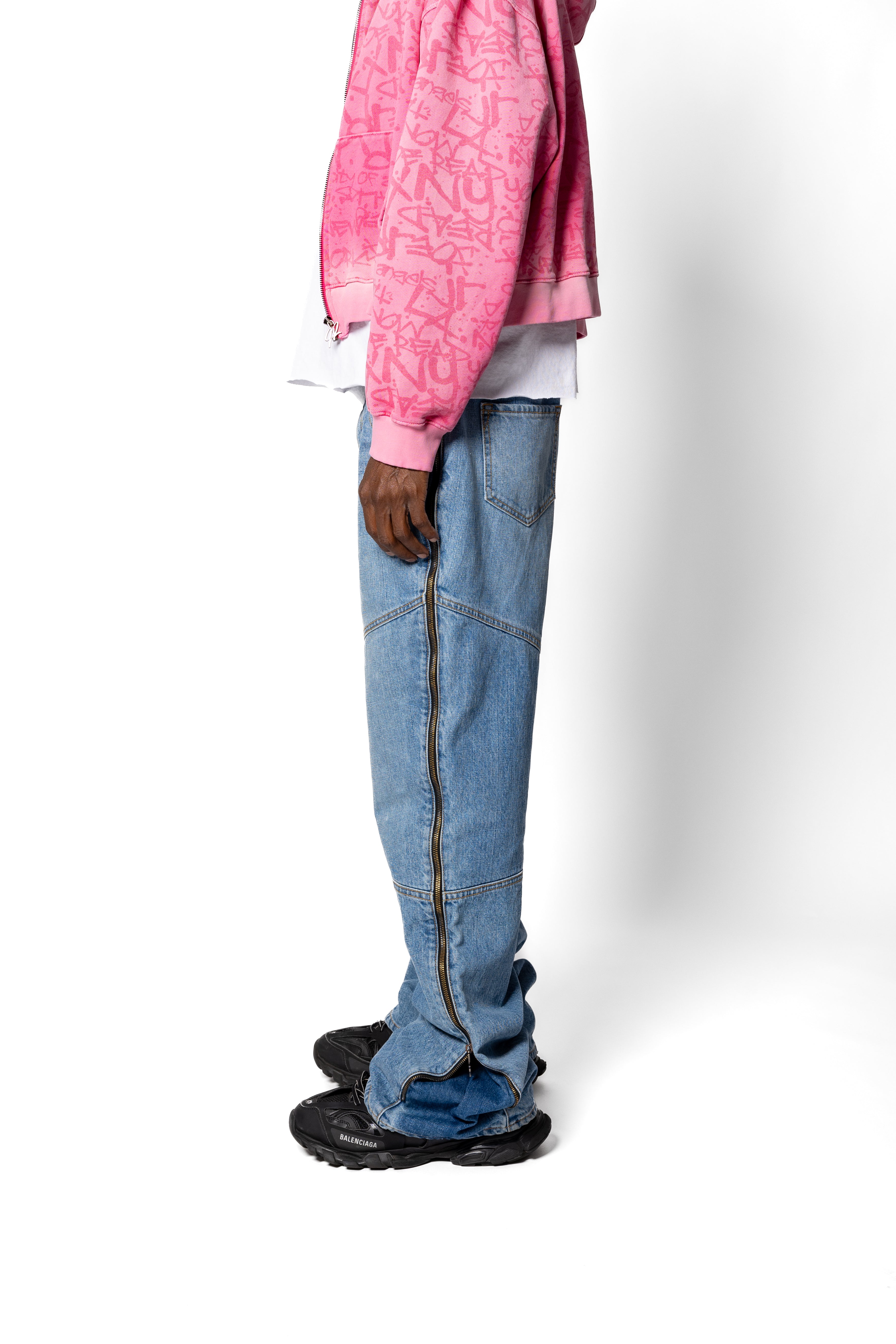 True Blue Denim Zip Pant