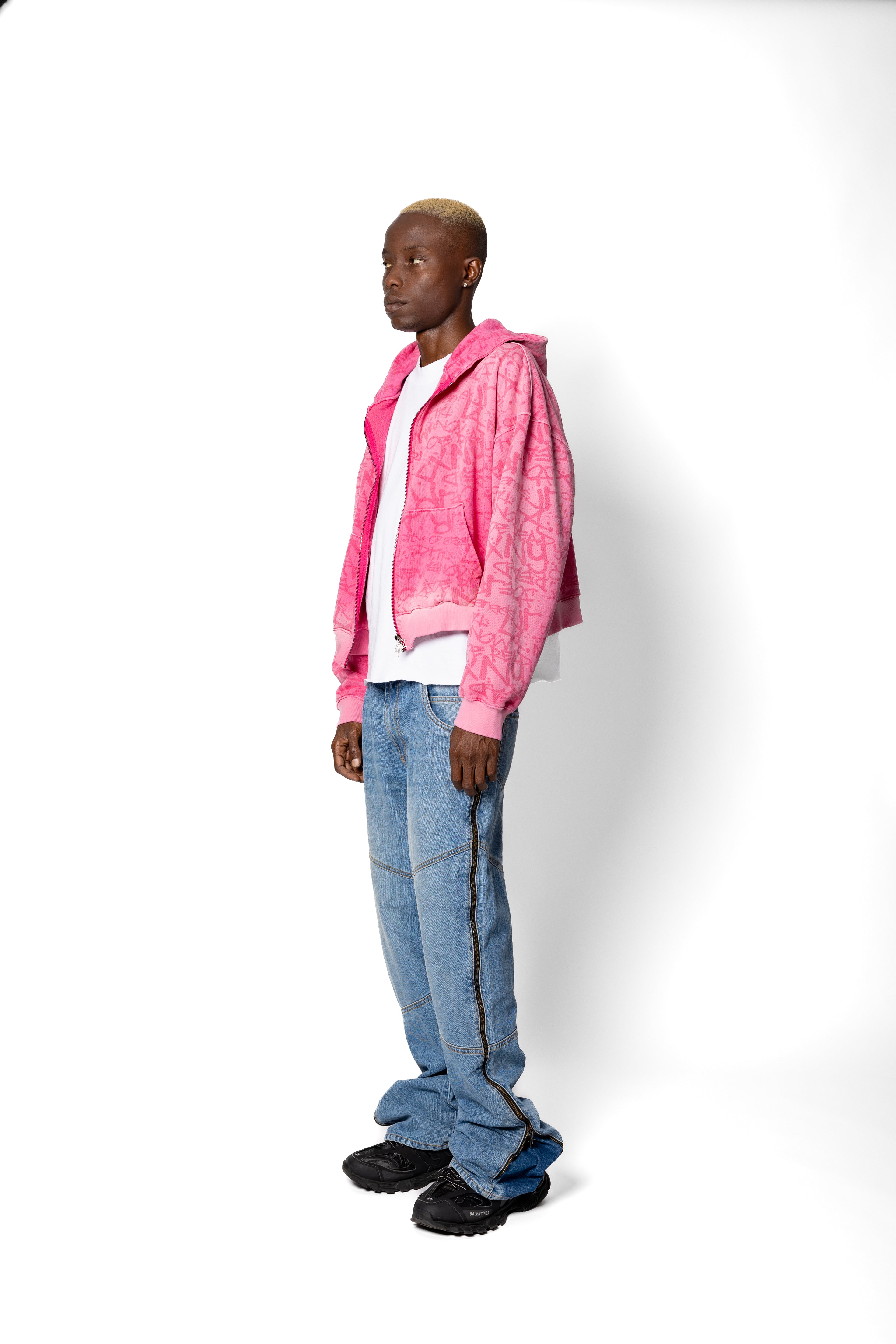 Super Cropped Pink Hoodie