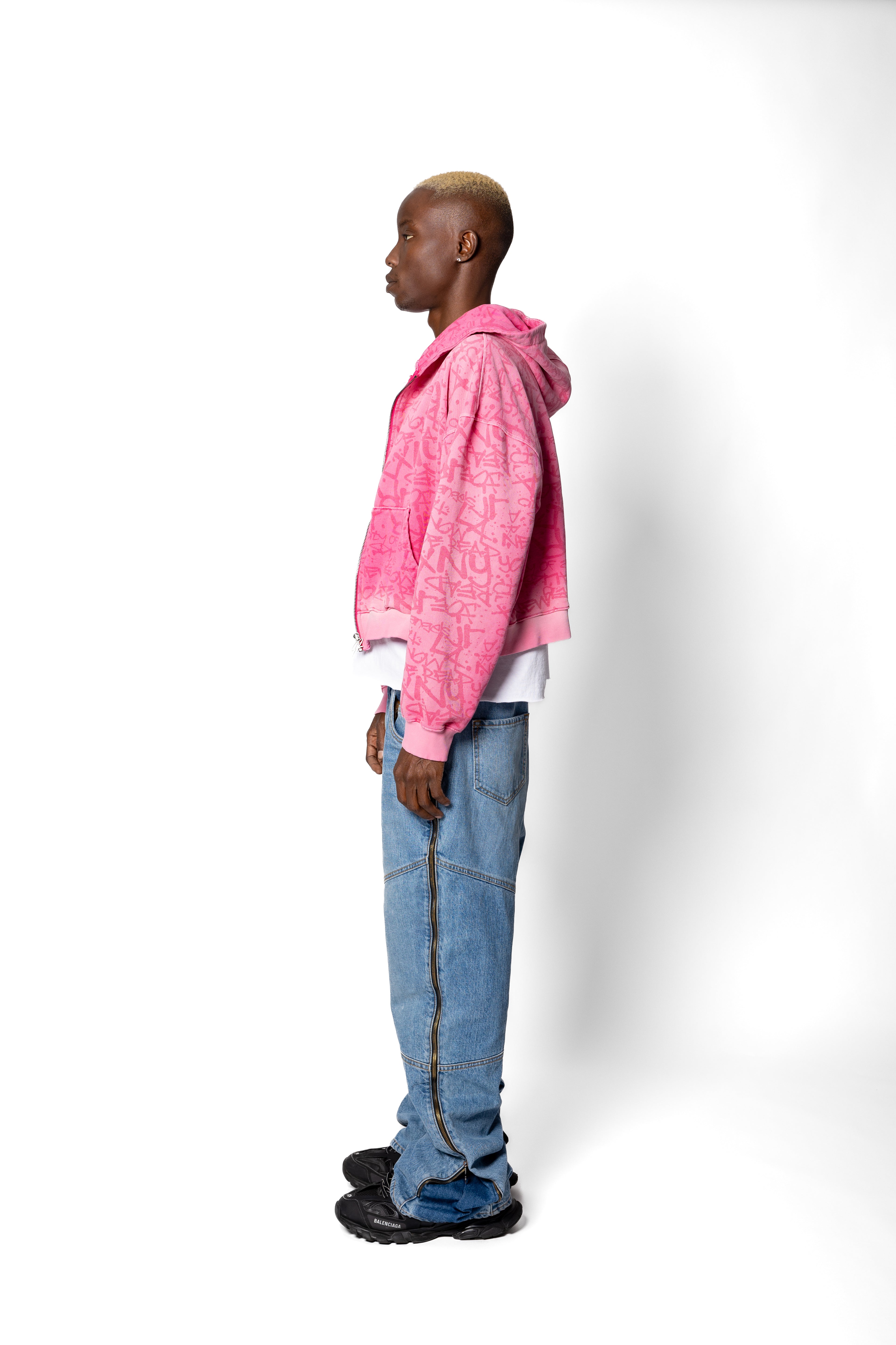 Super Cropped Pink Hoodie
