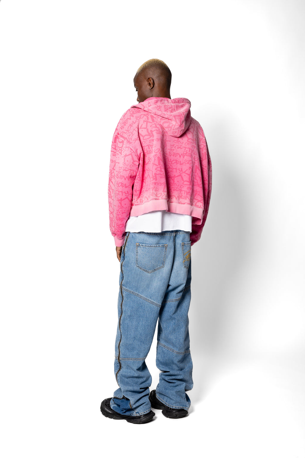 Super Cropped Pink Hoodie