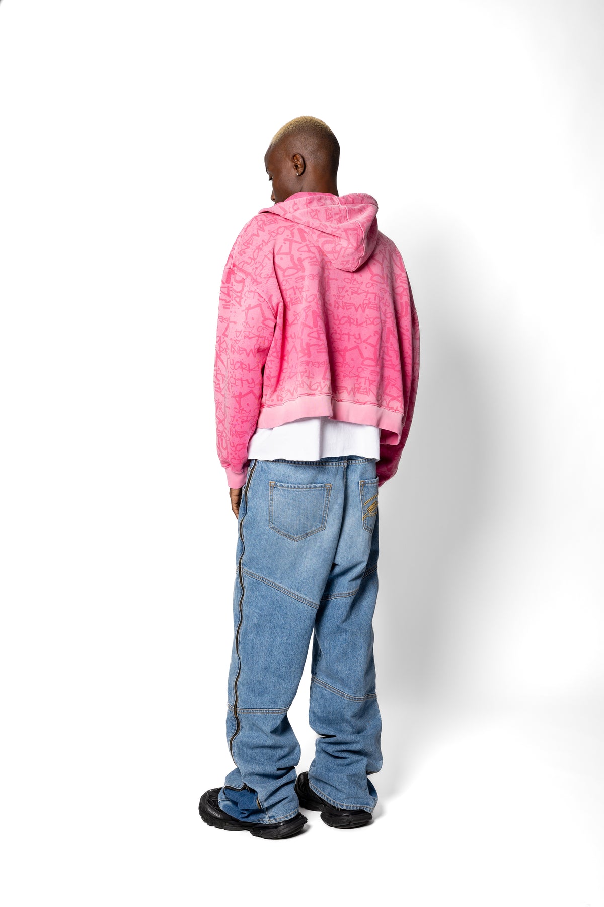 Super Cropped Pink Hoodie