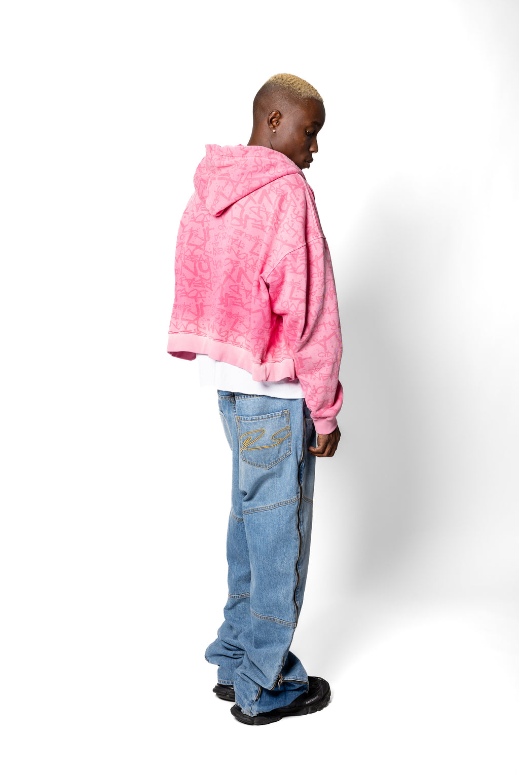 Super Cropped Pink Hoodie