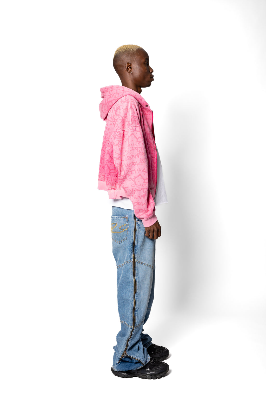 Super Cropped Pink Hoodie