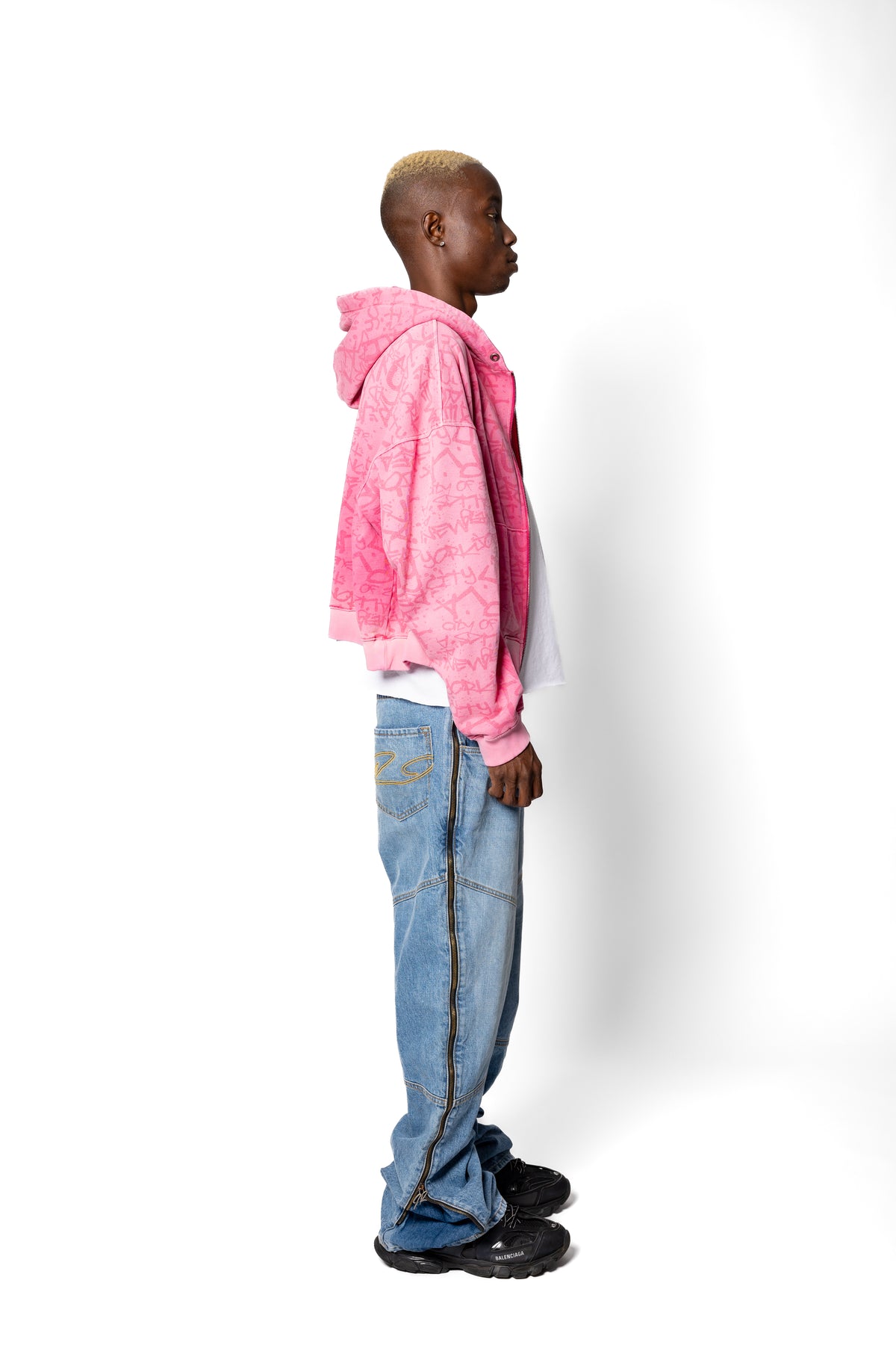 Super Cropped Pink Hoodie