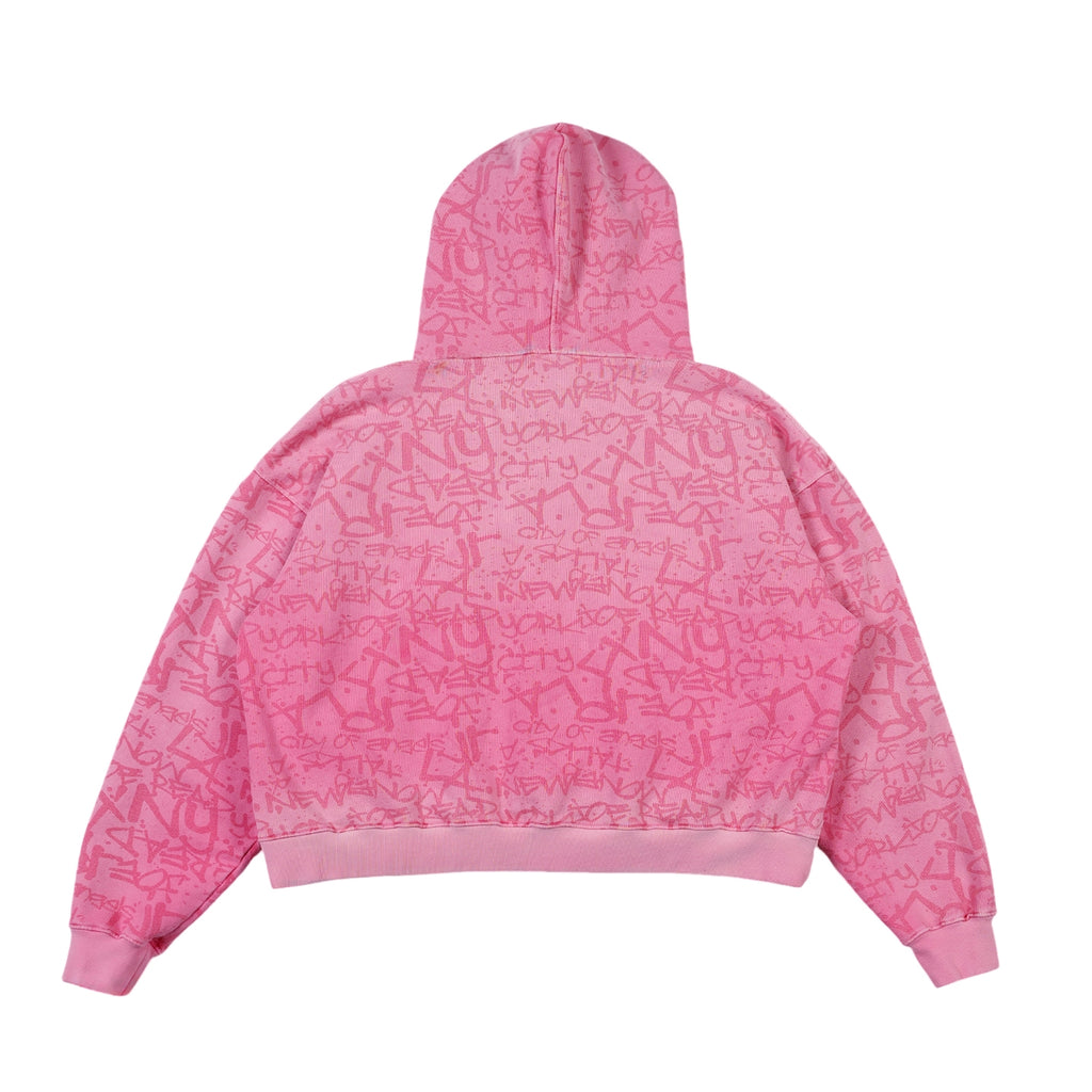 Super Cropped Pink Hoodie