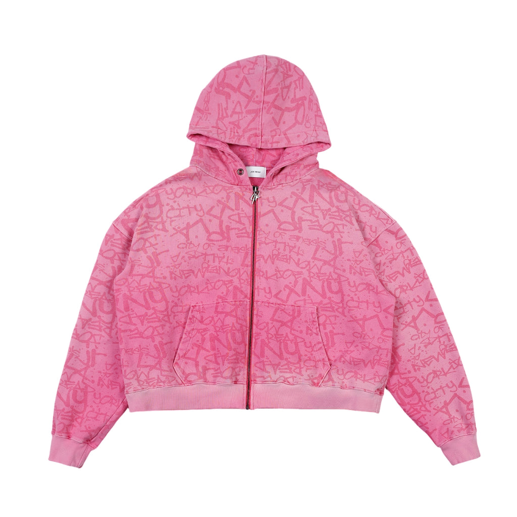 Super Cropped Pink Hoodie
