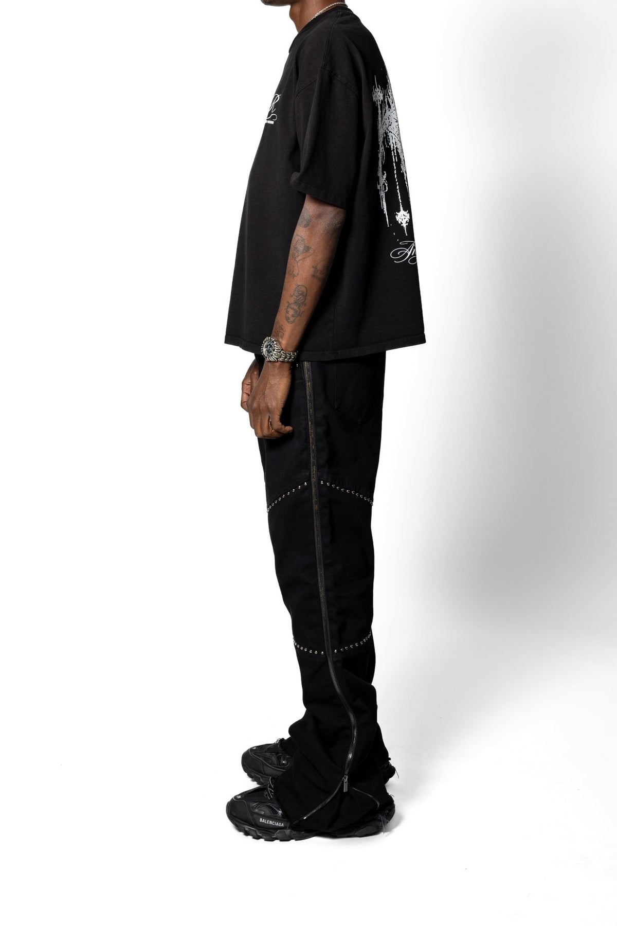 Noir Denim Zip Pant - Joe Read