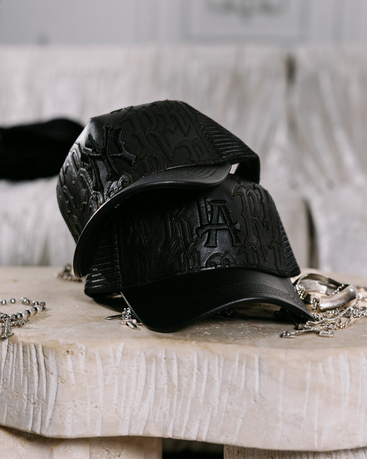 NY Genuine Leather Trucker Hat - Joe Read