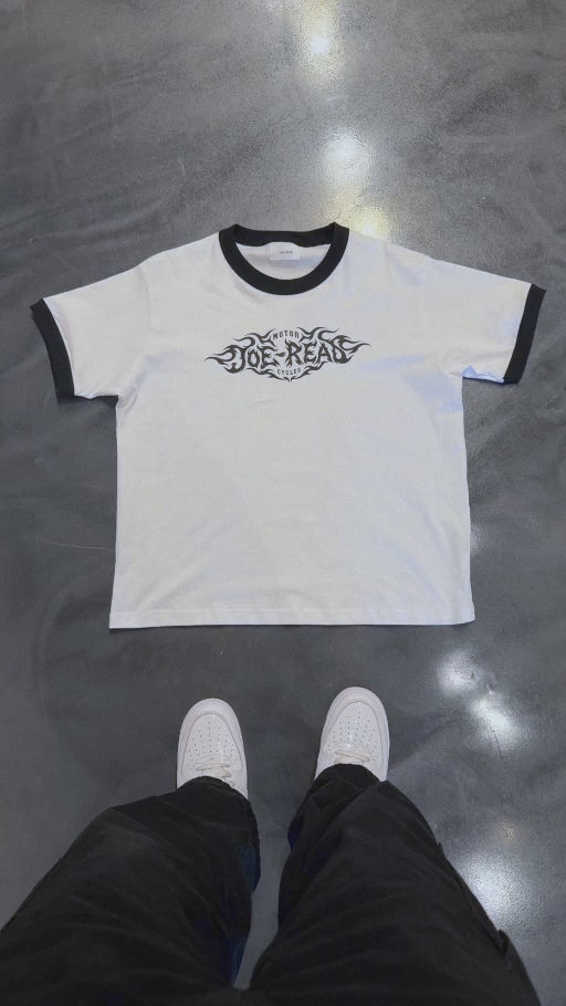 Tribal Motorcycles Ringer Tee — product detail video (no audio)
