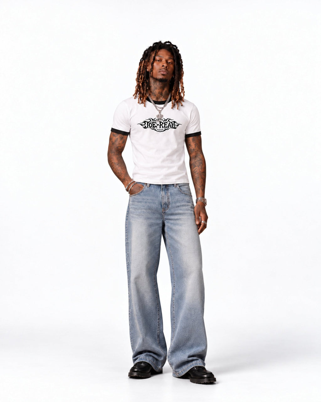 Tribal Motorcycles Ringer Tee - Joe Read