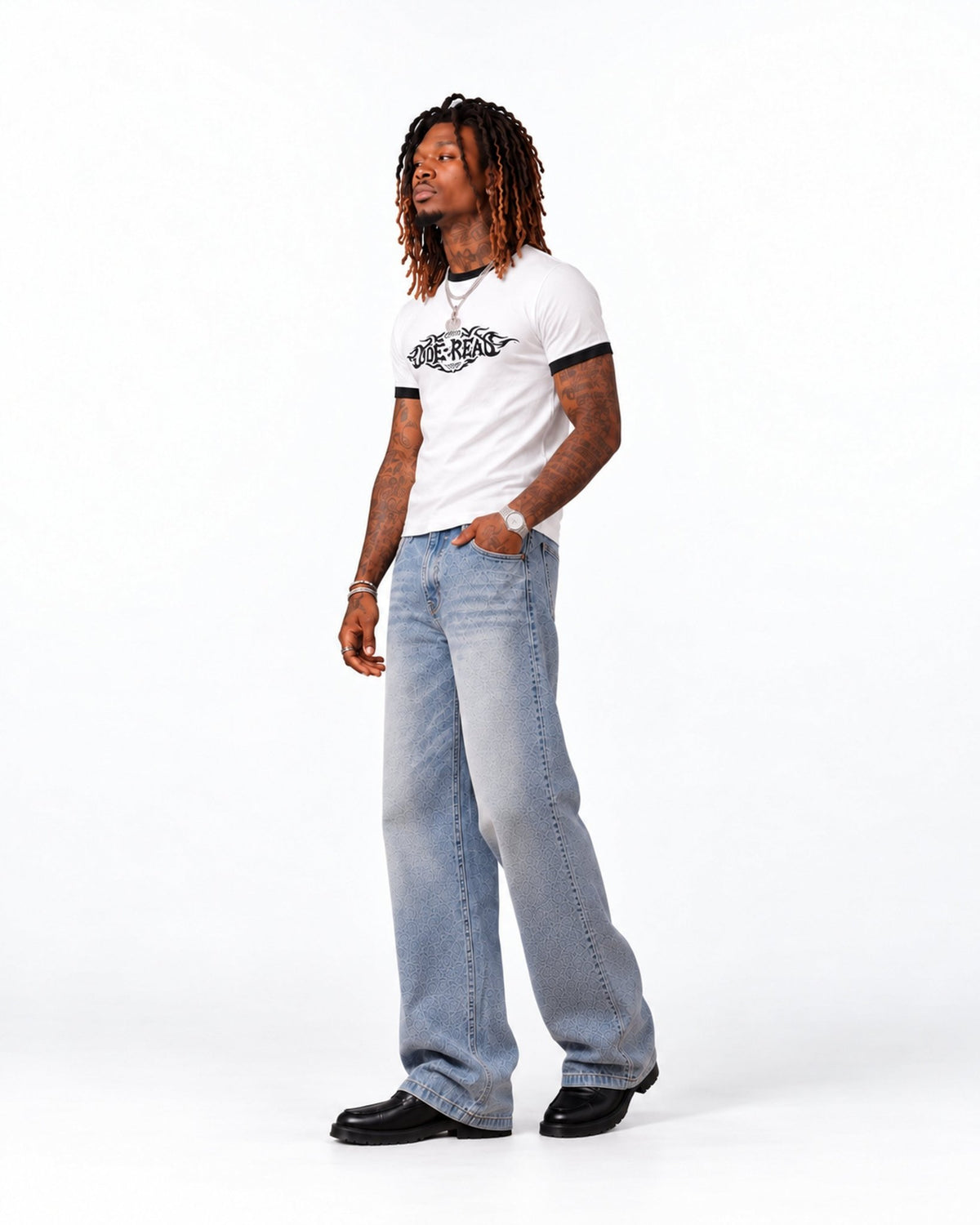 Tribal Motorcycles Ringer Tee - Joe Read