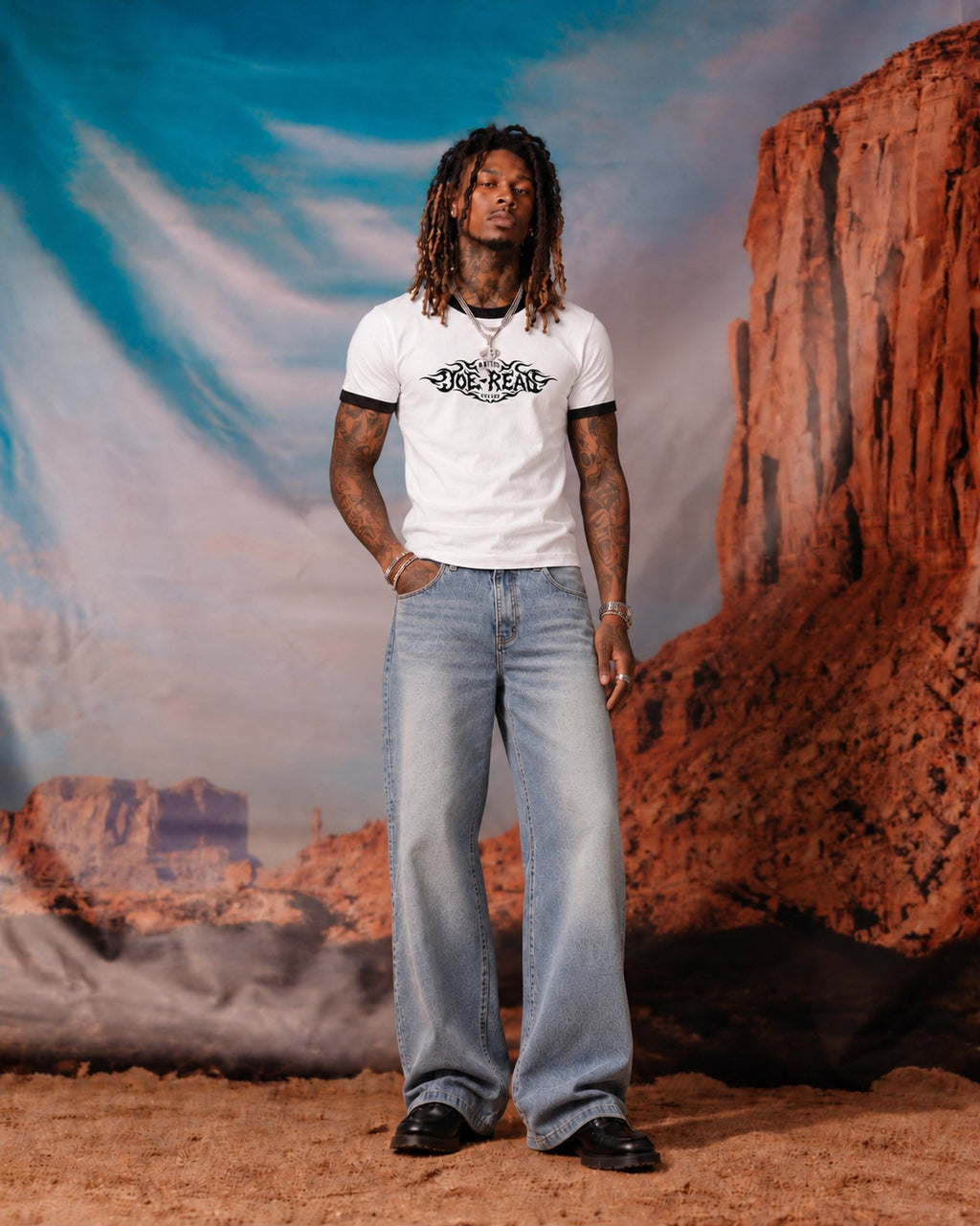Tribal Motorcycles Ringer Tee - Joe Read